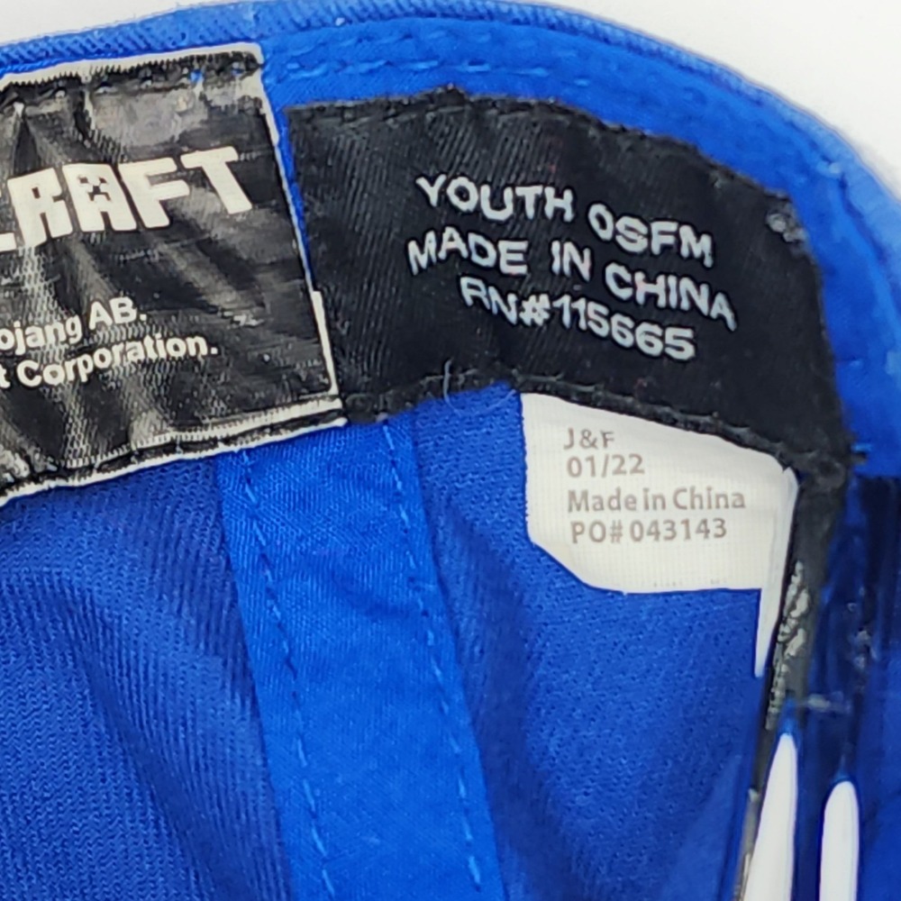 Minecraft Snapback Hat Youth OSFM Blue Red TNT Boom Graphic‎ Baseball Cap - Picture 8 of 8